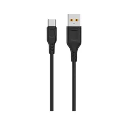 DENMEN Kabl D01T Type C USB data 2/4A 1m/ crna