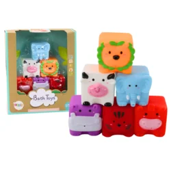 LEAN TOYS Mehki gradbeni bloki za kopanje, živali