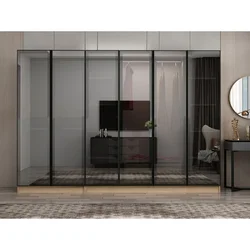 Hanah Home ormar sa reflektujućim staklom Nisa 20650, 270 cm, dore