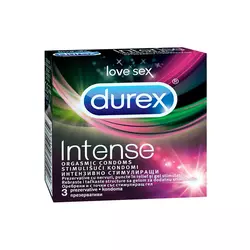 Durex Intense Orgasmic rebrasto tačkasti kondomi 411130