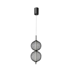 LED luster na lanku PUMA LED/10W/230V, prečnik 14 cm, crni