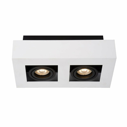 ITALUX IT8001S2-WH/BK - Plafonsko svetlo CASEMIRO 2xGU10/50W/230V