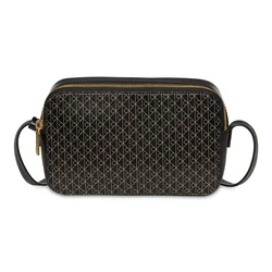 Torbica za čez ramo CALVIN KLEIN Emblem AOP - črna