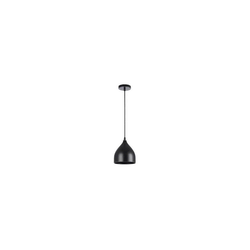 Luster na sajli COMO 1xE27/60W/230V, prečnik 17 cm, crne boje