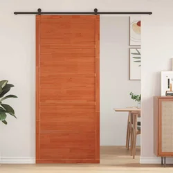 Vrata staje Voštanosmeđa 80 x 2,5 x 208 cm Masivna borovina