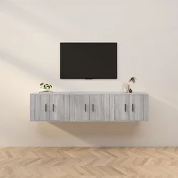 Zidni TV ormarići 3 kom boja sivog hrasta sonome 57x34,5x40 cm