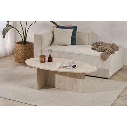 Nordure Klub sto Orba, 120x40x65 cm, Krem