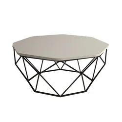 HANAH HOME Diamond Klub sto, 90x38x90cm, Beli