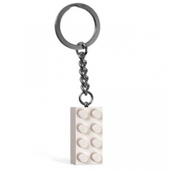 LEGO obesek za ključe - Bela kocka OKL05