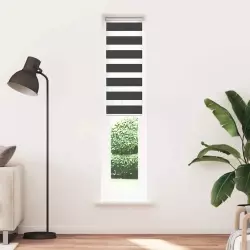 Zavjesa zebra crna 50x200 cm širina tkanine 45,9 cm poliester