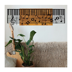 Aberto Design Zidna dekoracija Arya, 100x30 cm, Smeđe boje