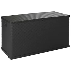 Vrtna kutija za pohranu antracit 120 x 56 x 63 cm PP ratan