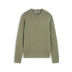 Tommy Jeans Pulover ESS oliva