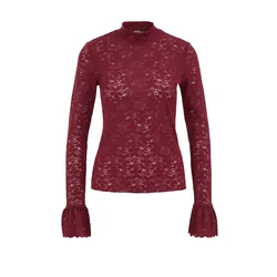 WE Fashion Bluza temno rdeča