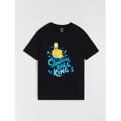 Sinsay - Pamučna majica sa printom The Simpsons - crno