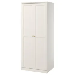 FAGELFJÄLLET Garderober s 2 vrata, prljavobela, 82x60x194 cm