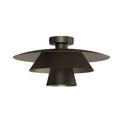 Plafonsko svetlo PLATO 1xE27/15W/230V, prečnika 32 cm, antracit