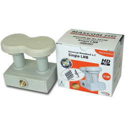 Mascom LNB Monoblock Single MCM4S01HD Gold 4.3 ° CH17d