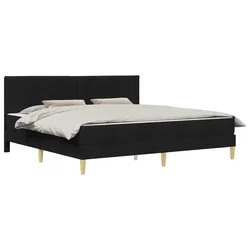 Vidaxl Konstrukcija postelje Črna 180 x 200 cm Poliester