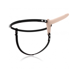 Vibracijski strap-on Fetish Submissive 15cm, kožen