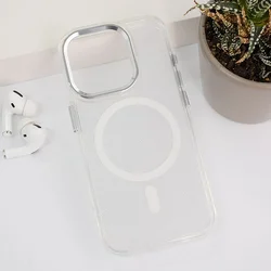 Maska za iPhone 15 Pro Max Mag Case Glitter bela