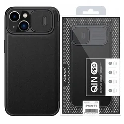 Torbica Nillkin Qin Pro (plain leather) za iPhone 14 Plus 6.7 crna