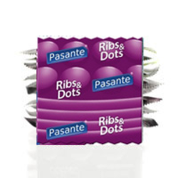 PASANTE kondomi RIBS IN DOTS (10 KOS)