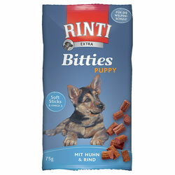 RINTI 75g Extra BItties Puppy za pse, piščanec&raca