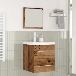 Set namještaja za kupaonicu 2 pcs Staro drvo Konstruirano drvo