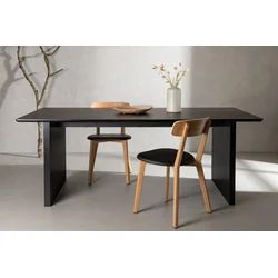 Venture Design Jedilna miza 200x100x75 cm črna