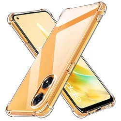 Silikonska futrola s ojačanim rubovima za Oppo Reno8 T 4G - Prozirna KP30042