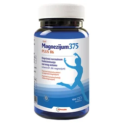 INPHARM Magnezijum 375+B6 A100