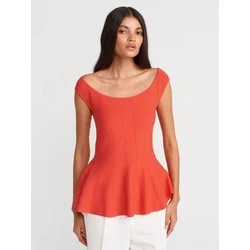 Dilvin Bluza Blusen oranžna