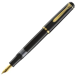 Nalivpero Classic M200 (M)+kožna bela futrola+poklon kutija G30 Pelikan crno