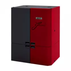 ALFA PLAM kotao na pelet GRANDE  crvena/crna, 7 - 28kW, 108-197 m2