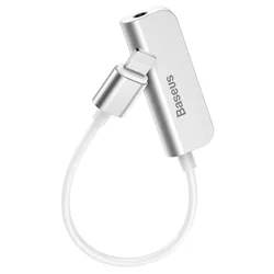 BASEUS L50 adapter Lightning mini jack CALL50-02 polnjenje + slušalke