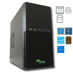 PCPLUS Family Pentium G5400 4GB 240GB SSD Windows 10 Pro namizni računalnik