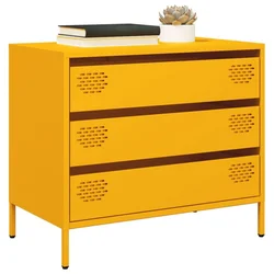 Komoda boja senfa 68x39x58,5 cm hladno valjanog čelika