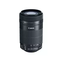 CANON objektiv EF-S 55-250 F/4.5-5.6 IS STM v kompletu