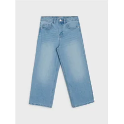 Sinsay - Wide leg farmerke sa ispranim efektom - plava