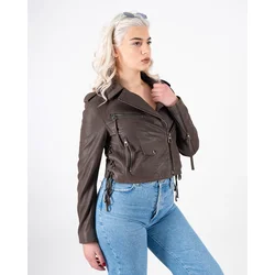BRACA PREMIUM Ženska kožna jakna BC-161-2, Braon