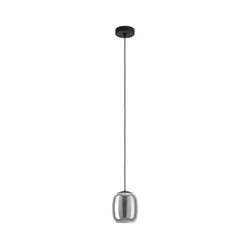 Eglo 901722 - Luster na sajli CIAMPINO 1xE27/28W/230V siva