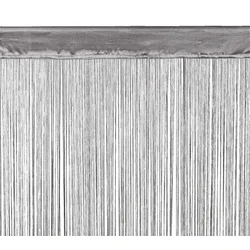Končana zavesa Yxlan 1x90x245 siva ( 5090342 )