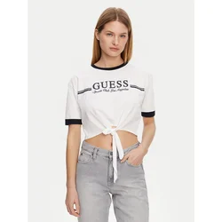Guess Majica V5GI05 I3Z14 Bela Regular Fit