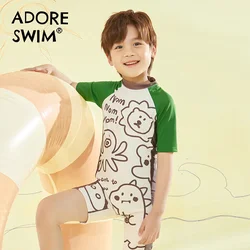 Adoreswim Jednodelni kupaći kostim za dečake, Beli