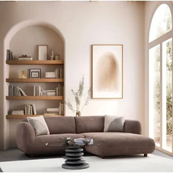 Atelier del Sofa Ugaona garnitura Pavia, 250x170x90 cm, Braon