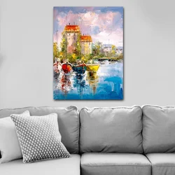 Wallity Dekorativna slika na platnu, 70x100cm, Šarena