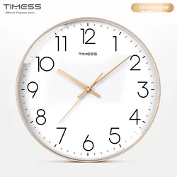 Timess Zidni sat, 35cm, Zlatne boje