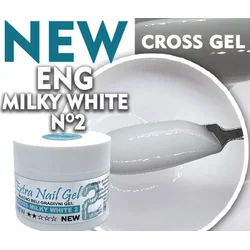 ENG Cross milky white Gel lak 2 50ml