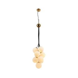 Klausen 109004 - Luster na sajli GRAPES 10xE27/7W/230V bronza/bela